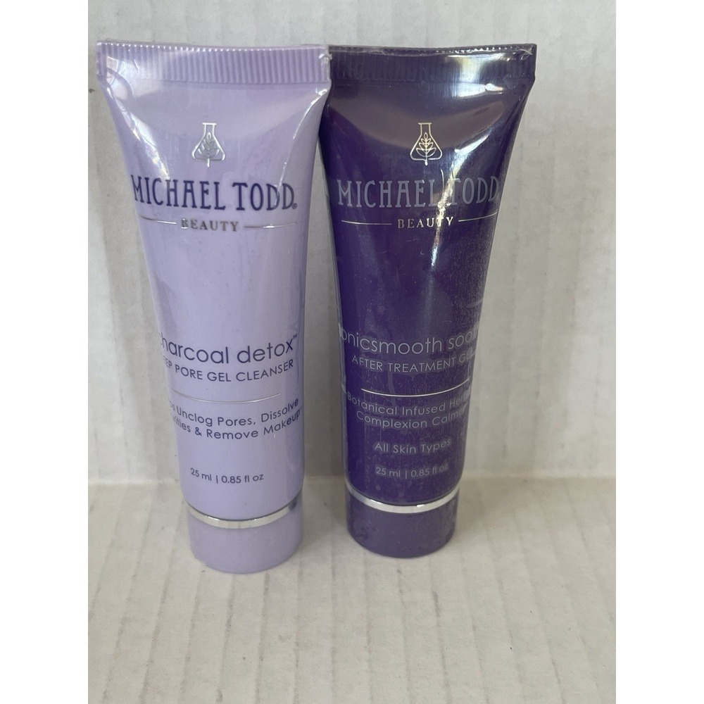Michael Todd Beauty Sonicsmooth NOS Charcoal Detox Cleanser & Soothe Gel